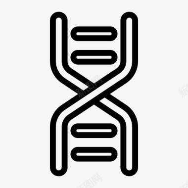 螺旋dna染色体遗传图标图标