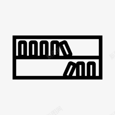 书架书橱柜图标图标