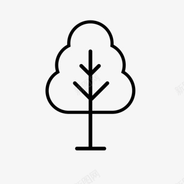 树树枝冷杉图标图标