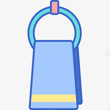 毛巾洗车用品原色图标图标