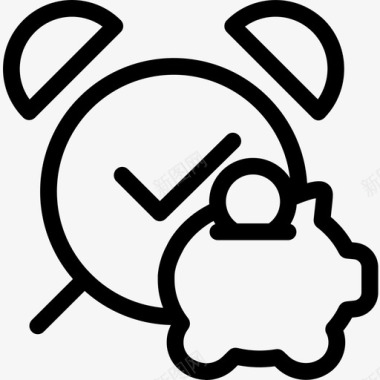 金钱时间就是金钱商业237平淡图标图标