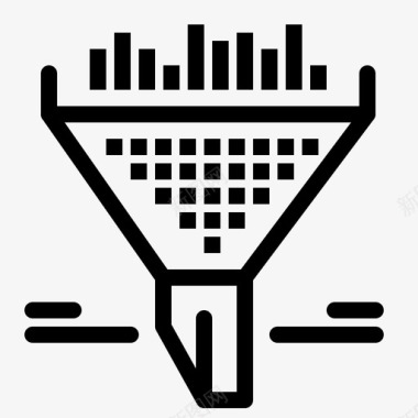 分类漏斗图过滤器数据漏斗图标图标