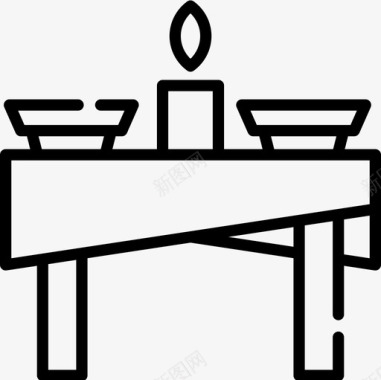 餐桌感恩节27直系图标图标