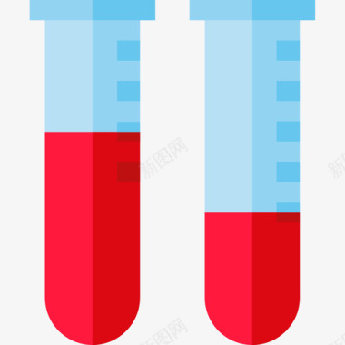 9比16试管献血16扁平图标图标