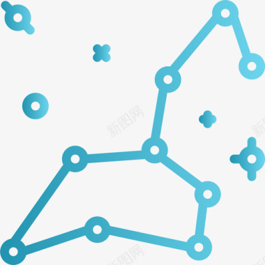 空间展示设计星座空间105线性梯度图标图标