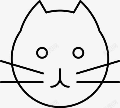 猫头宠物图标图标