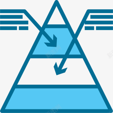 金字塔图图表9蓝色图标图标