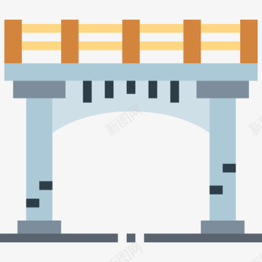 桥建筑图桥桥建筑45平面图标图标