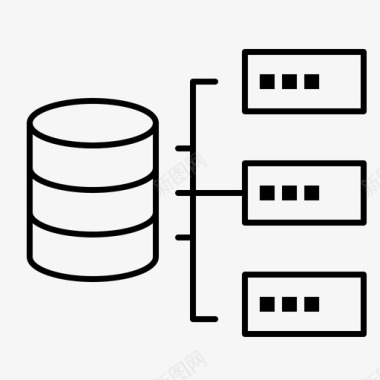 服务人民数据基础服务器图标图标