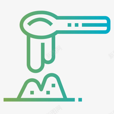 按摩器材勺按摩和水疗4梯度图标图标