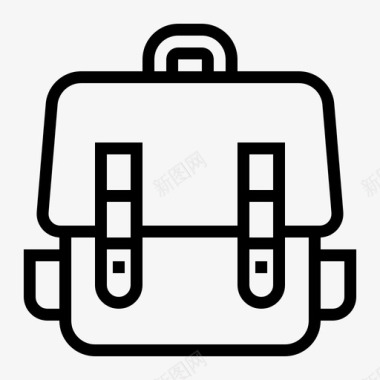 背包书包学校图标图标