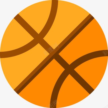 篮球标志篮球户外活动26平地图标图标