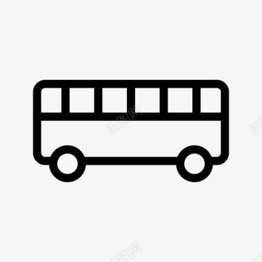 公共汽车公共汽车形状分类机儿童图标图标