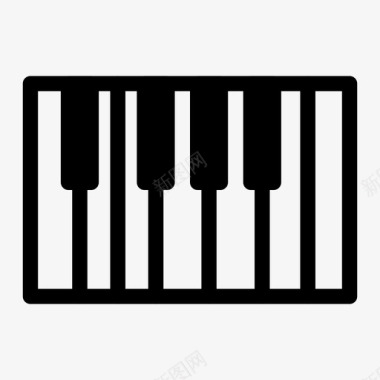 钢琴键音乐图标图标
