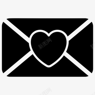 情书情人节邮件表情符号标图标图标