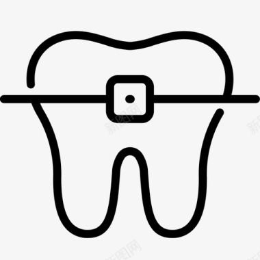 牙套牙套护理牙科图标图标