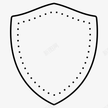 公共信息标志安全标志安全标志徽章盾图标图标