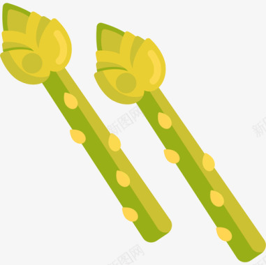 芦笋园艺56扁平图标图标