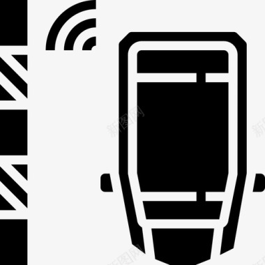 停车传感器智能汽车2字形图标图标