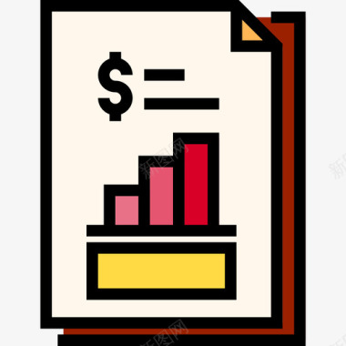 报告矢量图报告报告3线性颜色图标图标