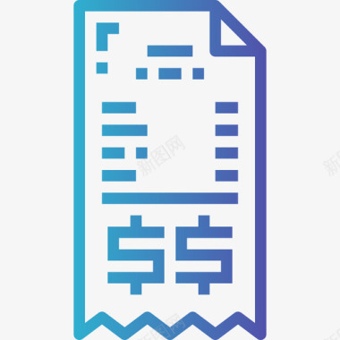 收款收据收据业务324梯度图标图标