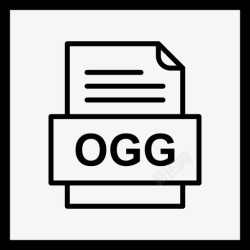 OGG文件格式ogg文件文件图标文件类型格式高清图片