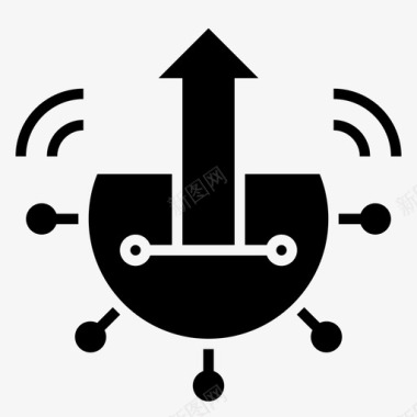 上传互联网数据互联网移动图标图标