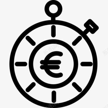 金钱时间就是金钱商业237平淡图标图标