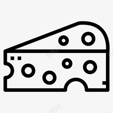 奶酪食品139直链图标图标