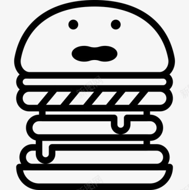 汉堡美食家2直系图标图标