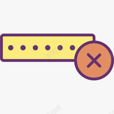 公共标识安全密码安全14线性颜色图标图标