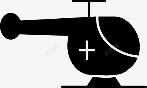直升机直升机医院医疗图标图标