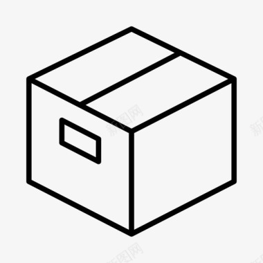 移动箱箱瓦楞纸箱图标图标