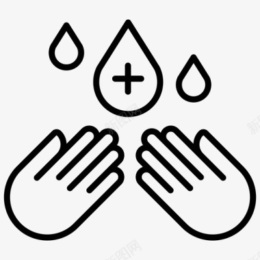 洗手清洁卫生图标图标