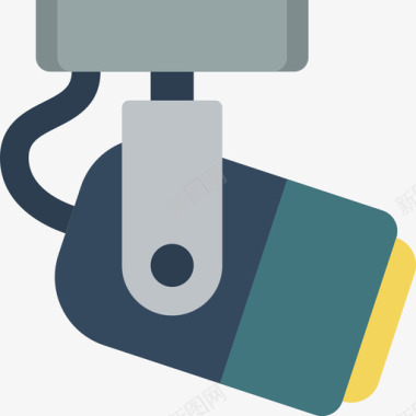 聚光灯照明2平面图标图标