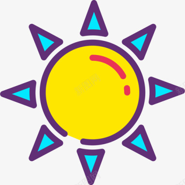 太阳光束太阳天气202附魔图标图标