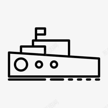 船邮轮海运图标图标