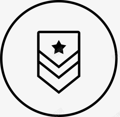 公安标志麦穗军用和公安图标