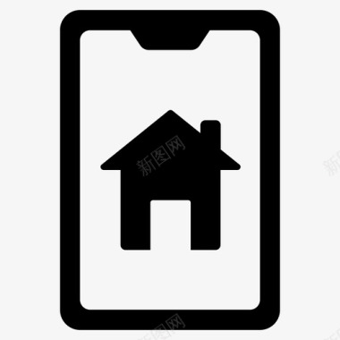房地产应用程序购买在线房产家庭网站图标图标