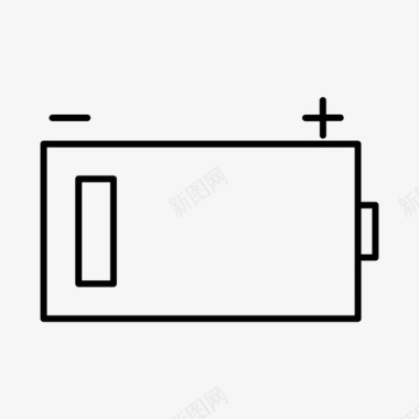 能量低电池蓄电池能量图标图标