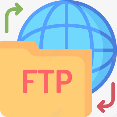 Ftp互联网技术10扁平图标图标