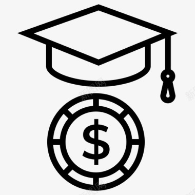 奖学金教育补助金教育贷款奖学金图标图标