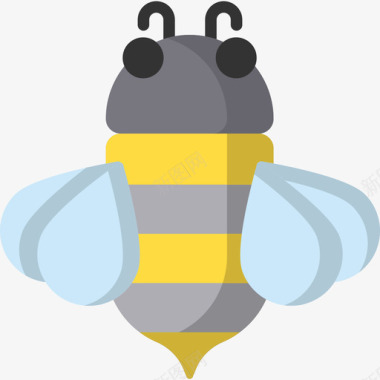 自然蜜蜂自然71扁平图标图标