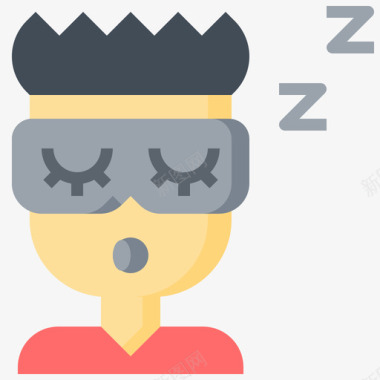 睡眠面膜睡眠时间22平淡图标图标