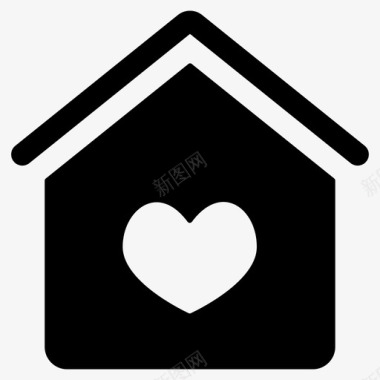 梦想之家建筑家庭之家图标图标