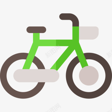 自行车旅行应用程序14扁平图标图标