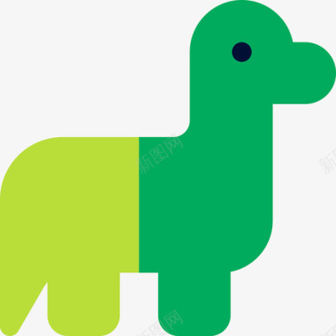 动物恐龙恐龙儿童玩具3扁平图标图标