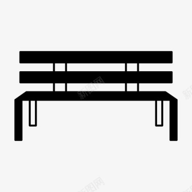 椅子长凳家具图标图标