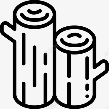 柴火烟熏柴火牛仔7直系图标图标