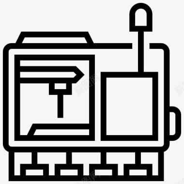 动工仪式滚齿机自动工厂图标图标